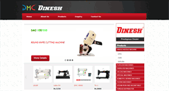 Desktop Screenshot of dineshmachines.com